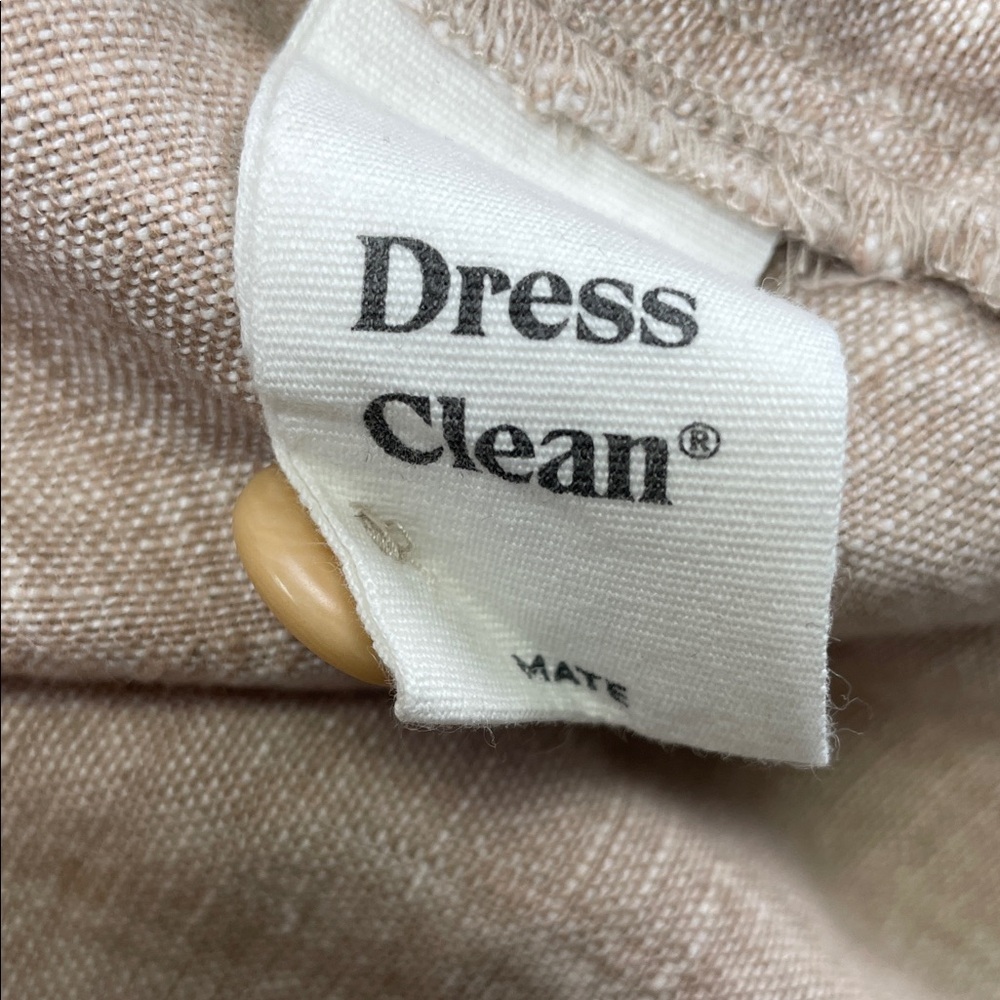 NEW MATE The Label XS 100% Organic Linen Sleeveless Button Down Dress - Picture 8 of 12